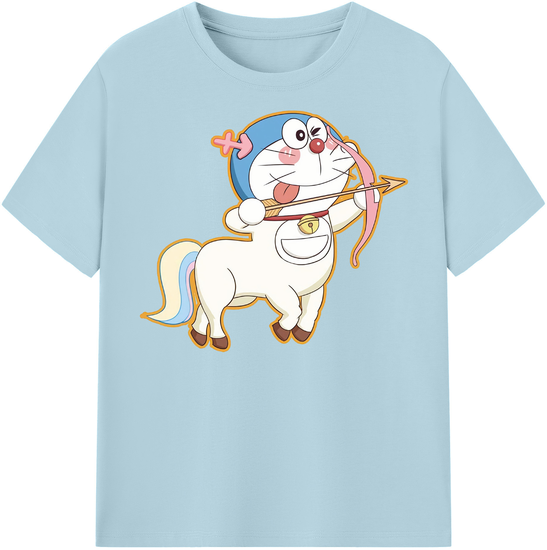 （画像用） ドラえもん Doraemon 綿100％半袖Tシャツ（フロントプリント）